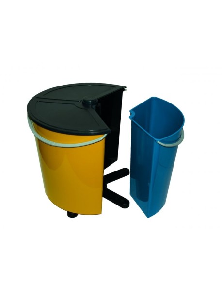 Cos gunoi rotativ pentru selectare selectiva, 35L