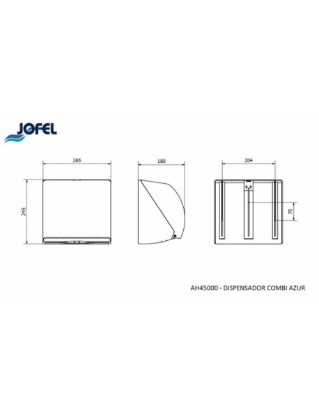 Dispenser prosoape hartie Z sau rola - JOFEL