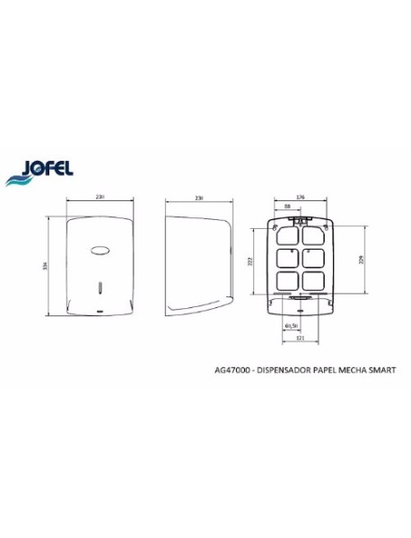 Dispenser prosop hartie rola MAXI - JOFEL