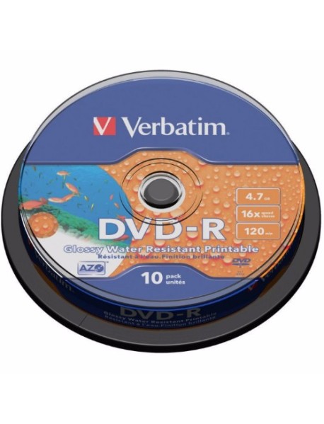 DVD-R Verbatim, 16x, 4.7 GB - Matt Silver, 10 buc/bulk