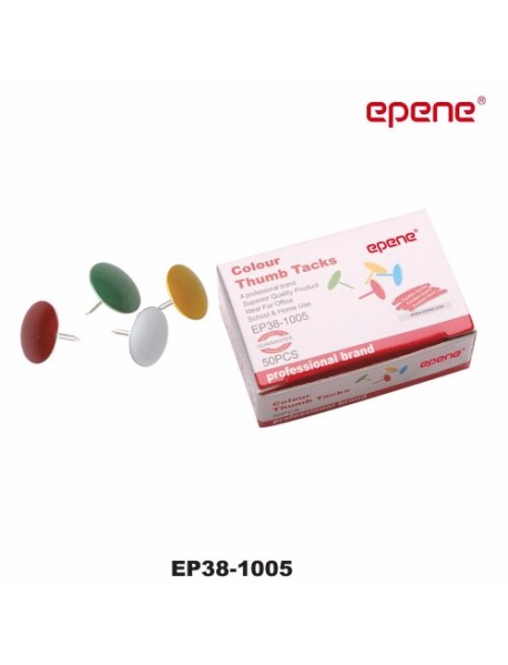 Pioneze colorate, 50/cutie, EPENE - asortate