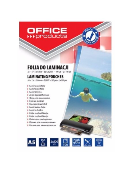 Folii pentru laminare, A5 100 microni - Office Products