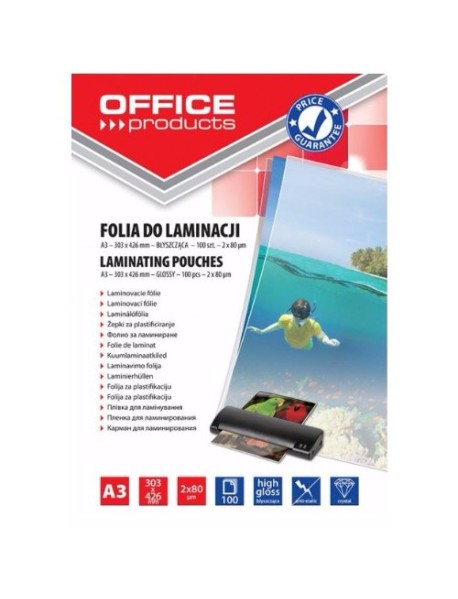 Folii pentru laminare, A3 80 microni - Office Products