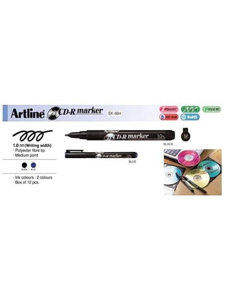 Marker CD/DVD ARTLINE 884 varf de 1mm