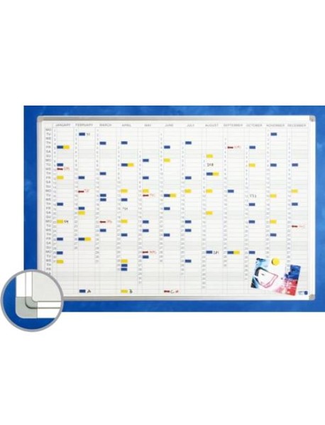 Planner magnetic anual vertical SMIT, 90x120cm