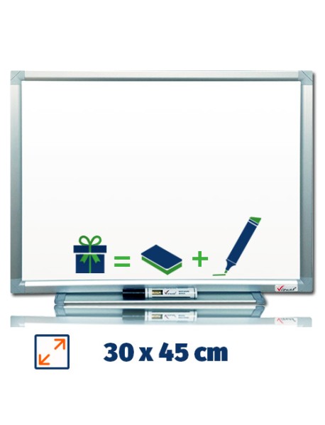 Tabla magnetica alba VISUAL Basic 30 x 45 cm