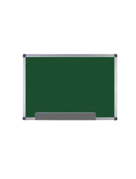 Tabla magnetica verde cu rama din aluminiu, 120 x 150 cm - Optima