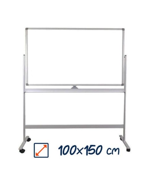 Whiteboard mobil cu 2 fete, 100x150 - VISUAL