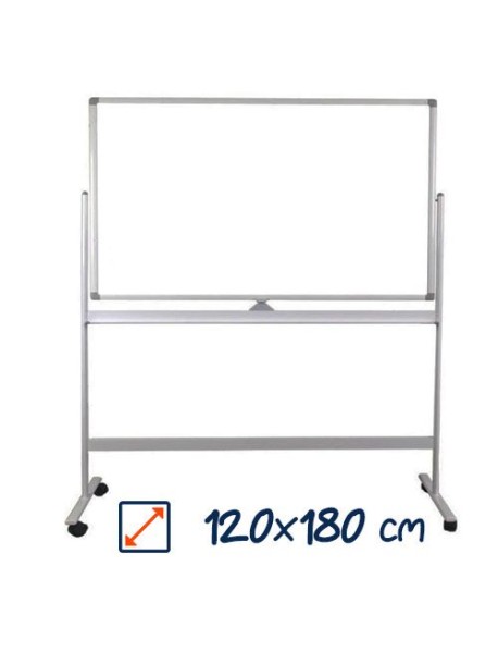 Whiteboard mobil cu doua fete VISUAL 120x180cm