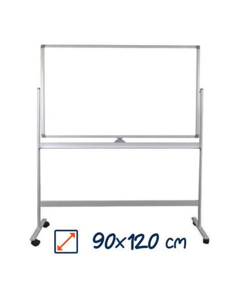 Whiteboard mobil cu doua fete VISUAL 90x120cm