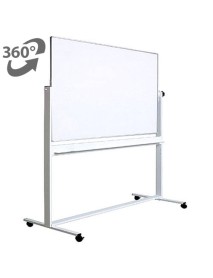 Whiteboard mobil cu doua fete OPTIMA 100x150cm